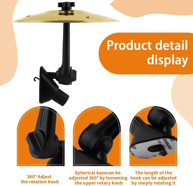 SKAHEE Car Cymbal Air Vent Mounted Mini Drum Crash Cymbal For Car Vent - Image 2